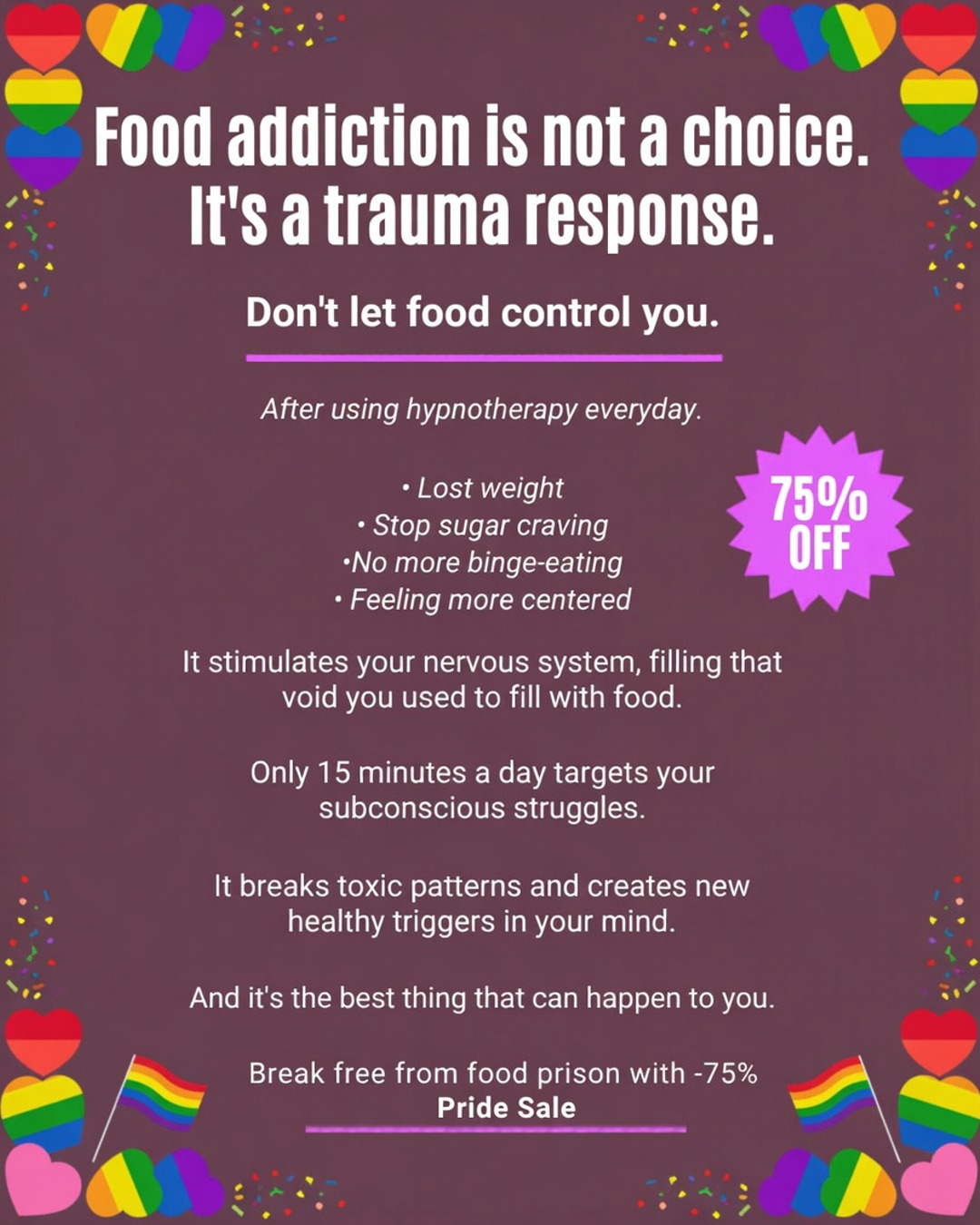 Hypnozio: power of hypnotherapy Facebook ad