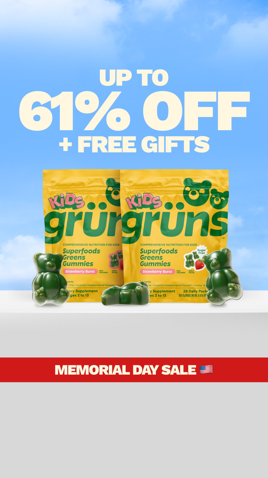 Grüns Kids Facebook ad