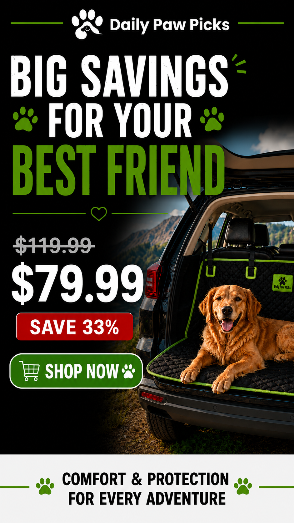Daily Paw Picks Facebook ad