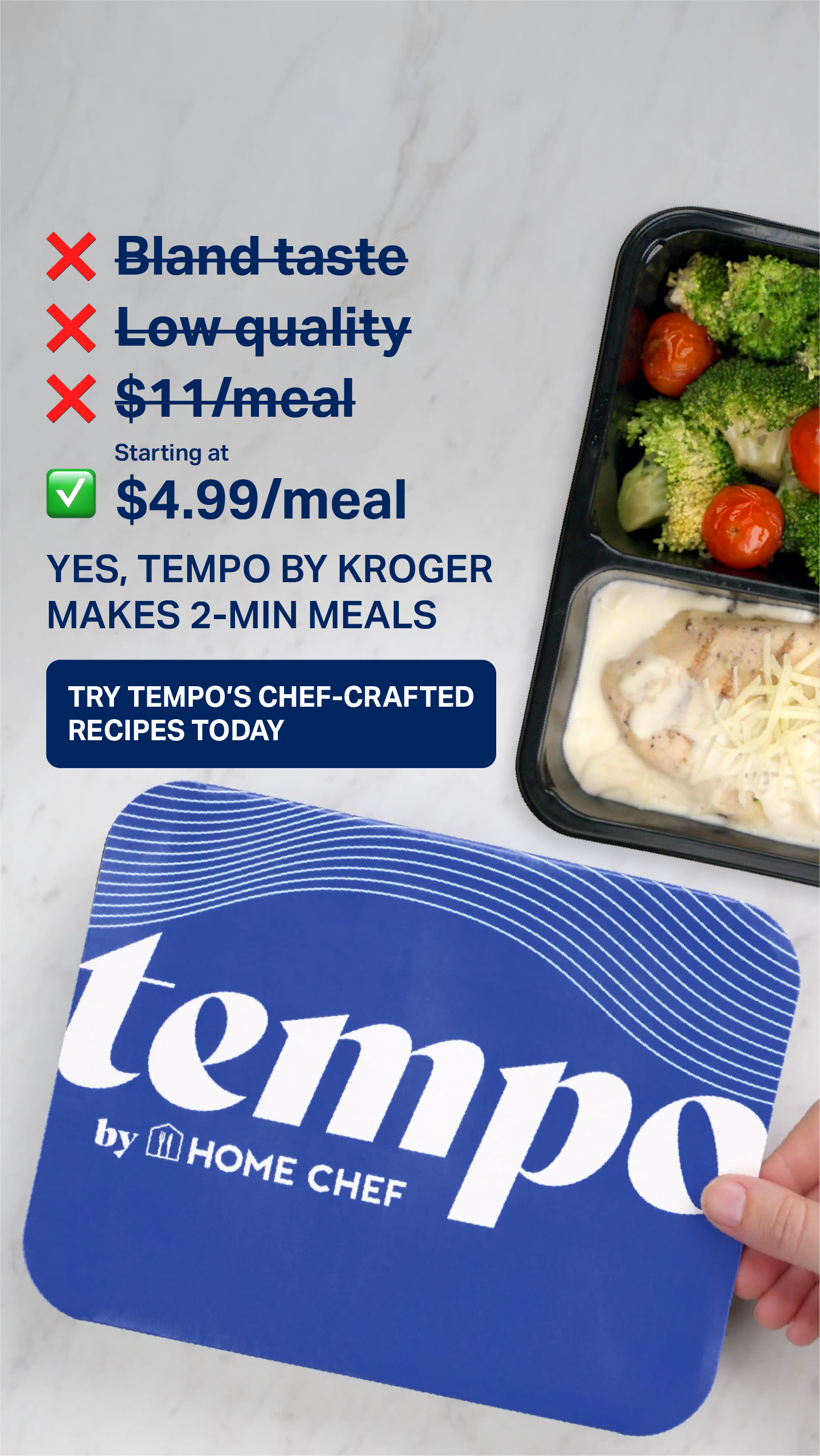 Tempo Meals Facebook ad