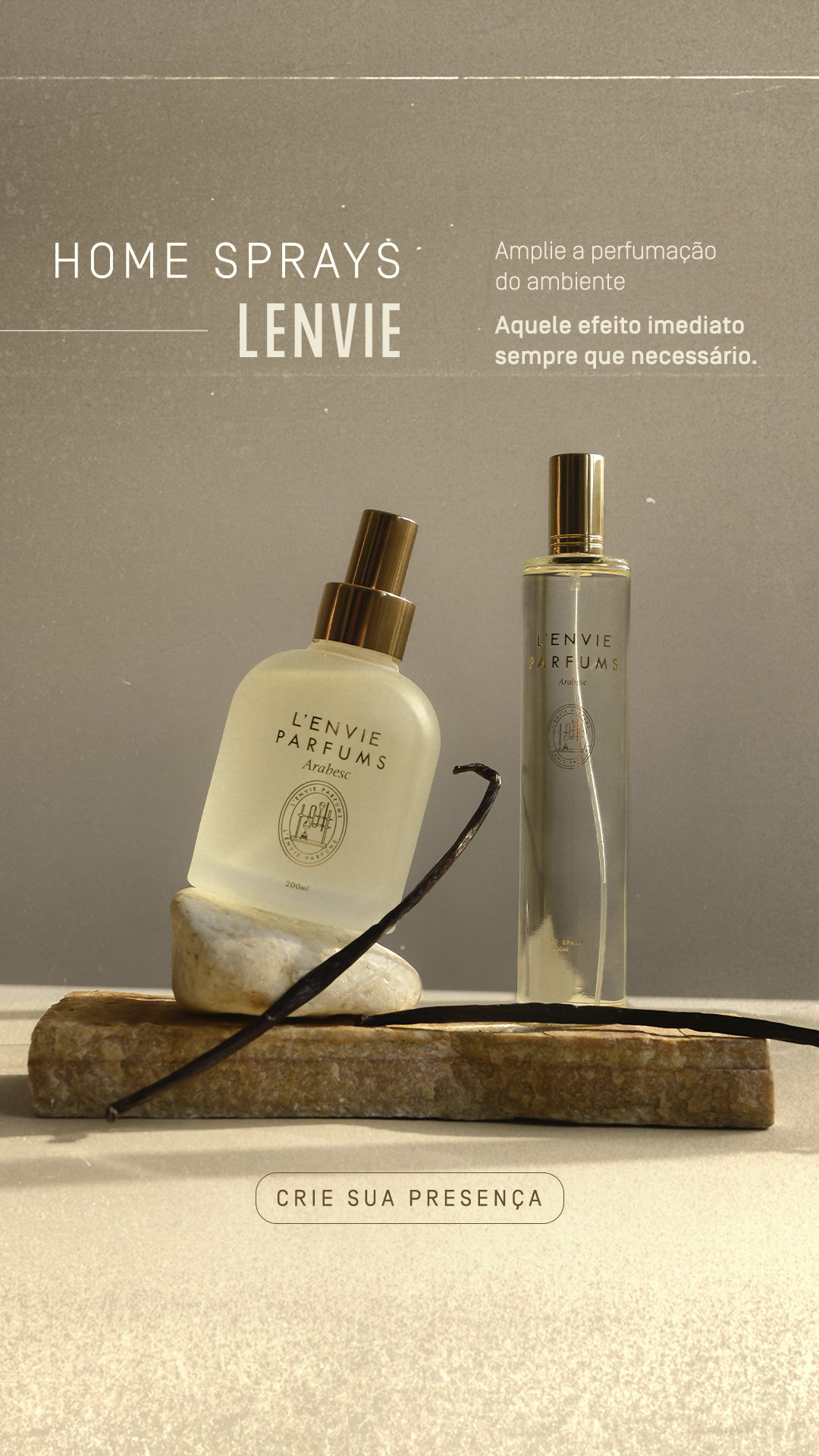 Lenvie Facebook ad: Home Spray LENVIE maior concentração de fragrância…