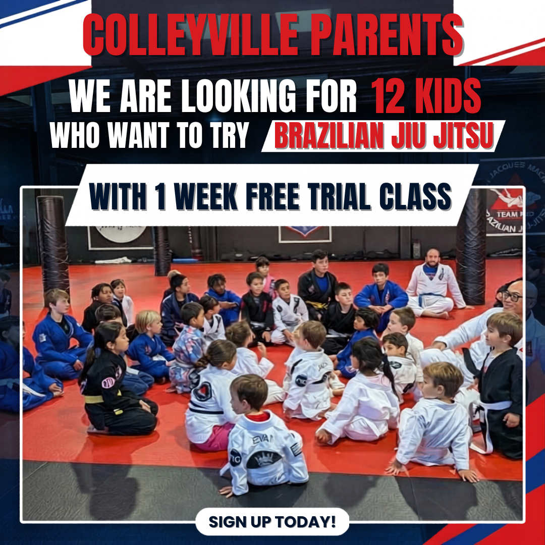 JJ Machado DFW Brazilian Jiu Jitsu Facebook ad: 1 Week JIU JITSU TRIAL for KIDS