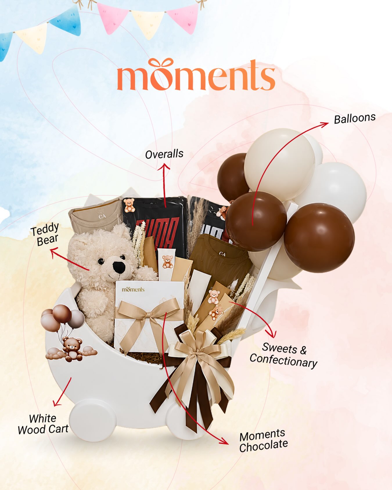 Moments Gift Shop Facebook ad: Welcoming tiny feet with thoughtful gifts and heartfelt…