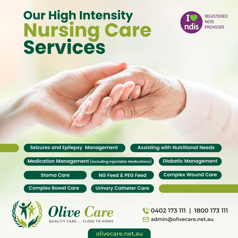 Olive Care Disability Services Facebook ad