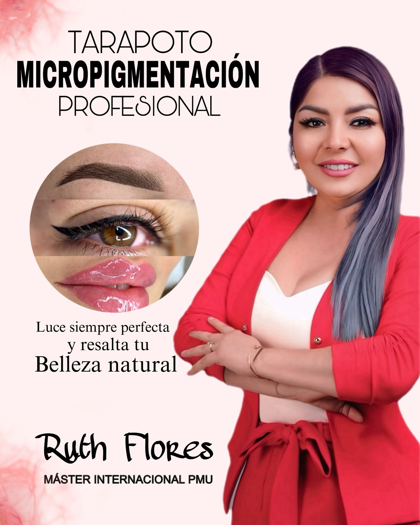 Ruth Flores Beauty Artist Facebook ad: Tarapoto con micropigmentación
