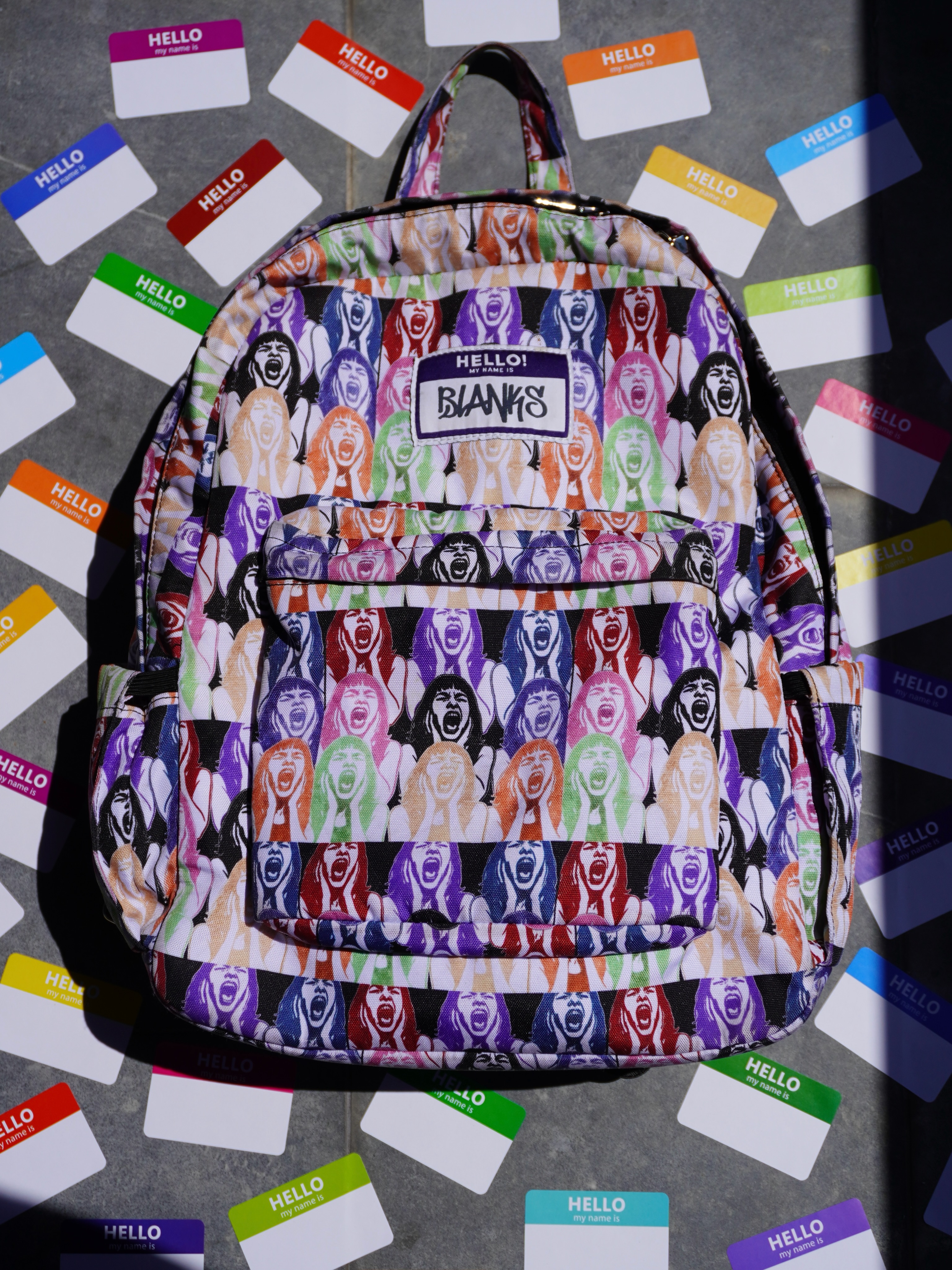 Headspace Facebook ad: Nametag Bookbag restock available now.
