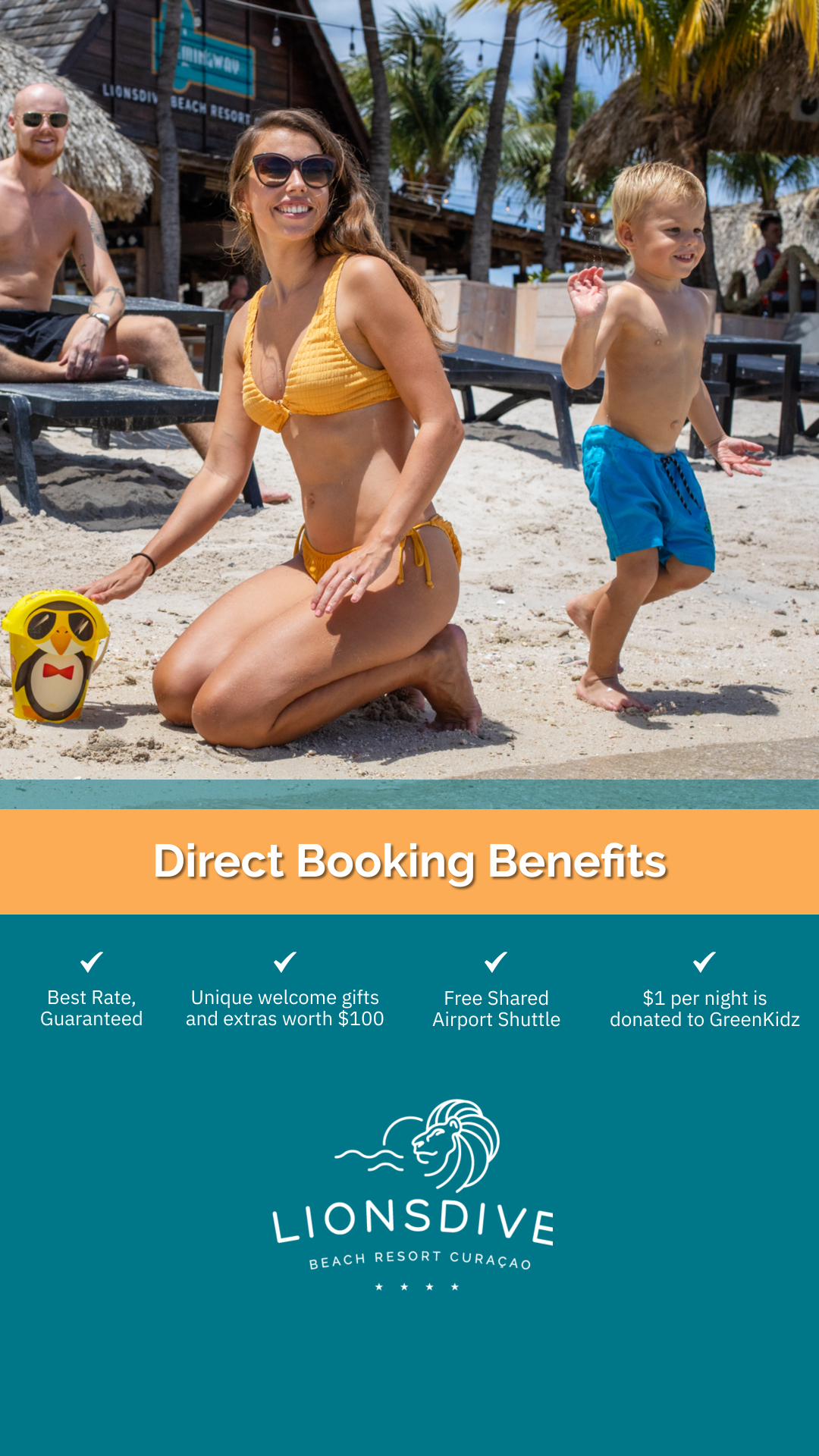 LionsDive Beach Resort Curaçao Facebook ad
