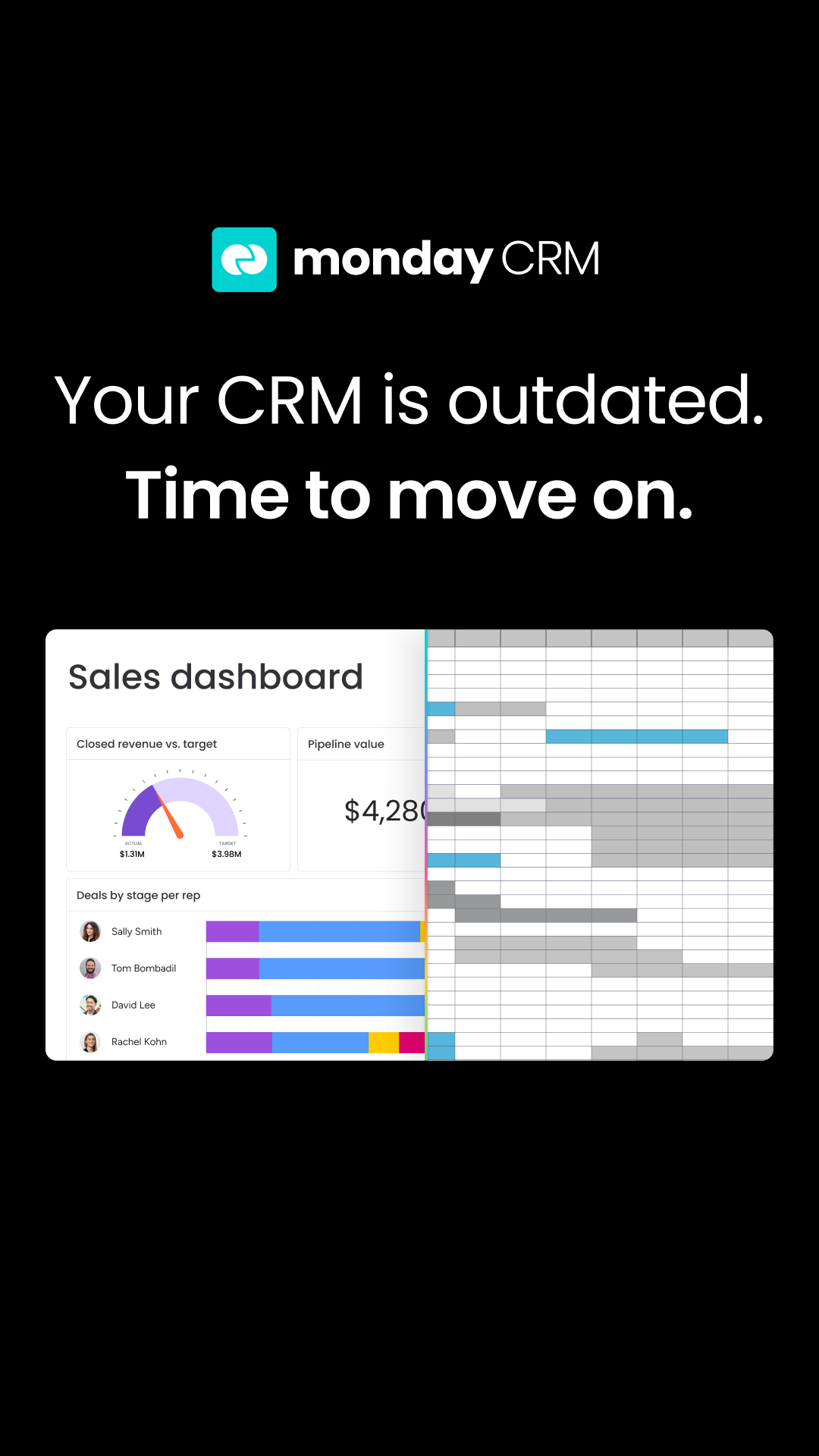 monday CRM Facebook ad