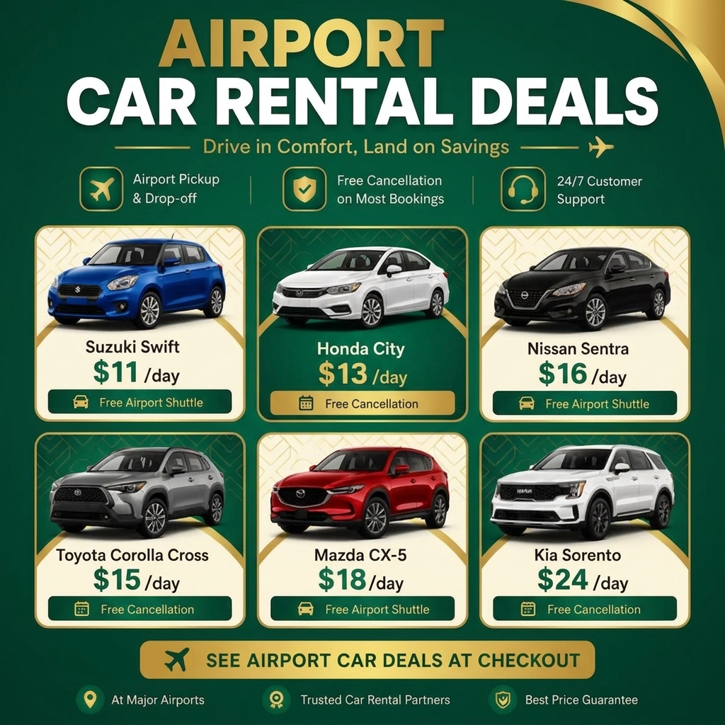 Chasing Horizons Facebook ad: Limited Cars Available Near Major Airports, Book Today!