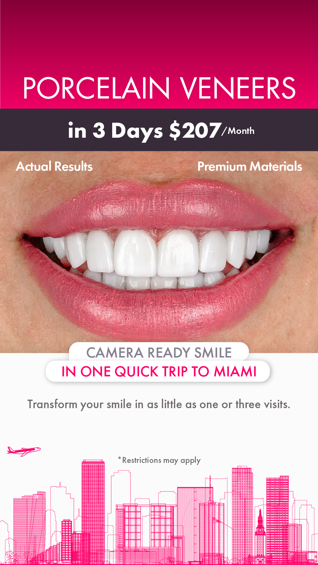 CG Smile Facebook ad