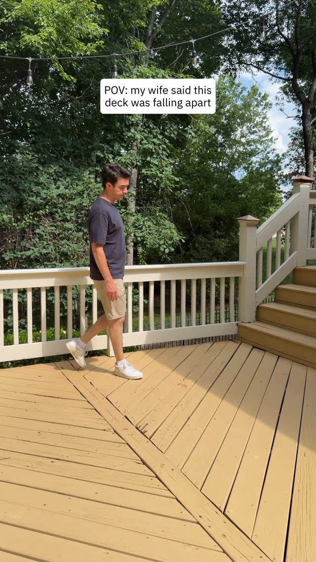 3M Facebook ad: Our 20-year-old deck was officially a hazard for…
