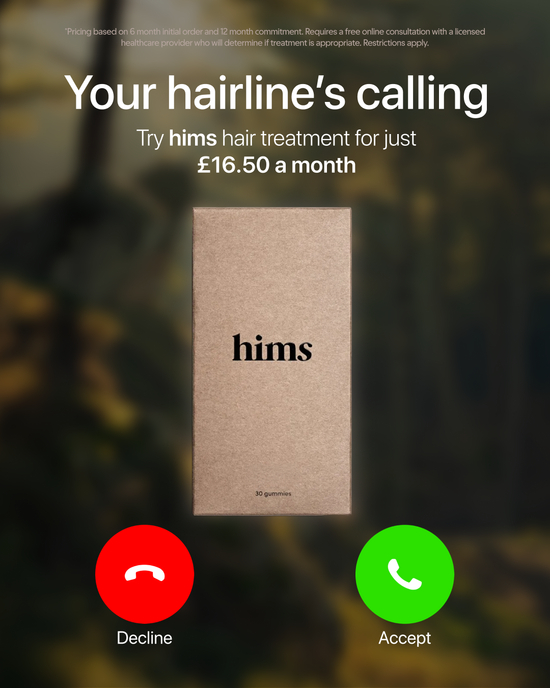 hims Facebook ad