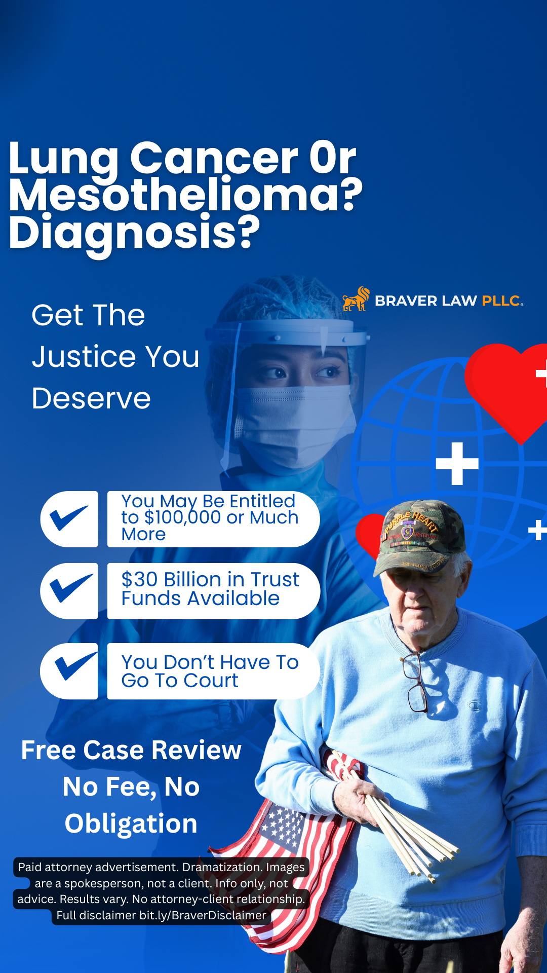 Lung Cancer Compensation Facebook ad
