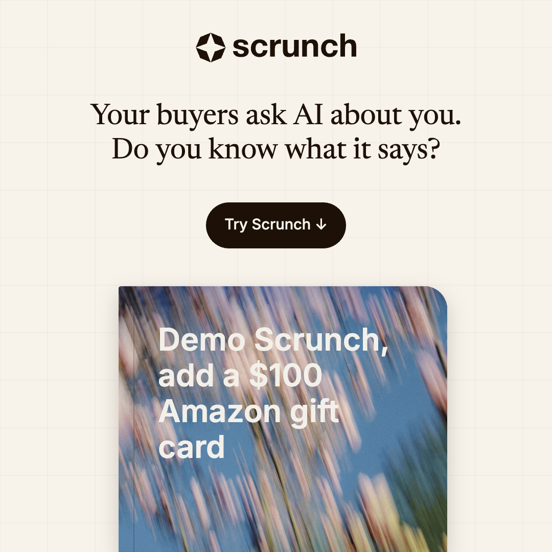 Scrunch AI Facebook ad