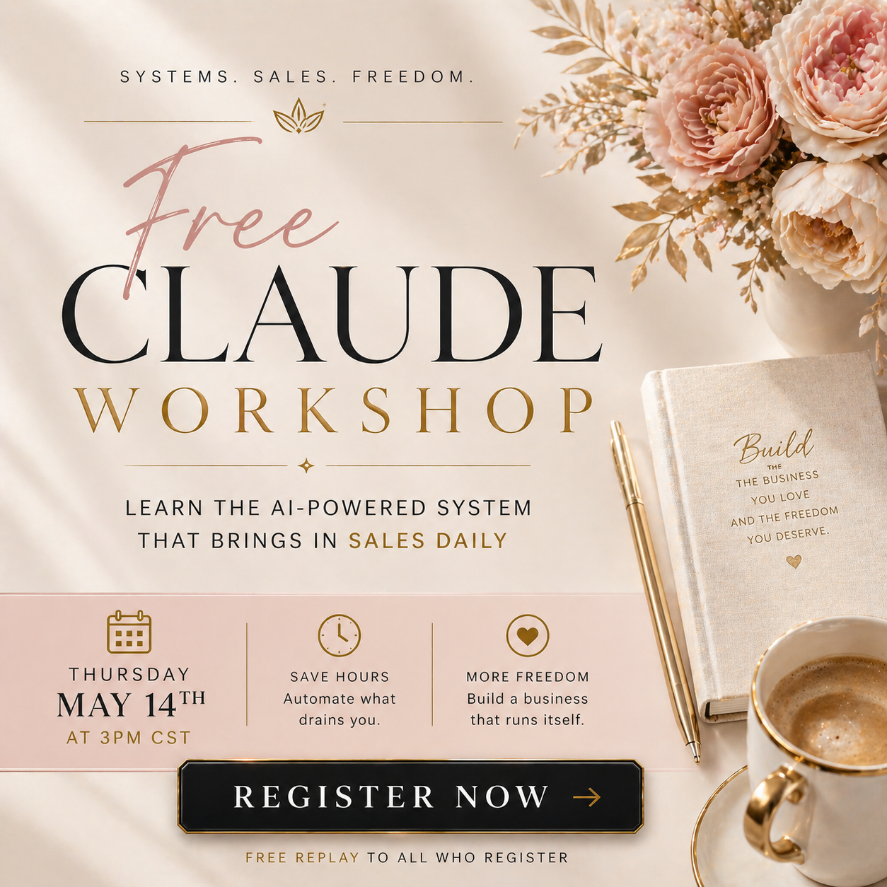 Coach Becky Beach Facebook ad: Migrate to Claude.seamlessly!