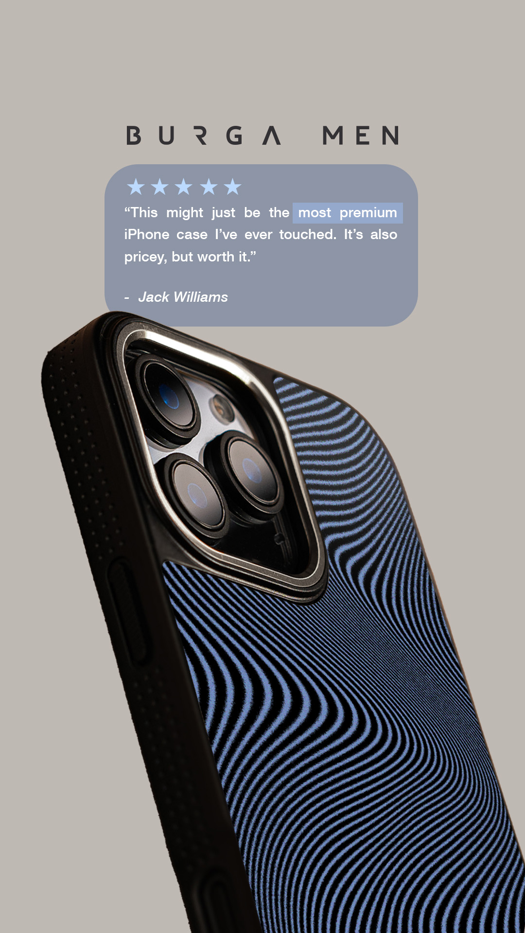 BURGA Cases Facebook ad