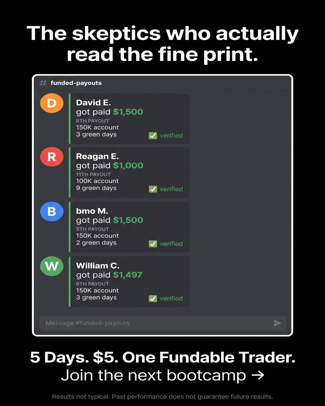 Michael Fal Facebook ad: Join The 5-Day Bootcamp For $5