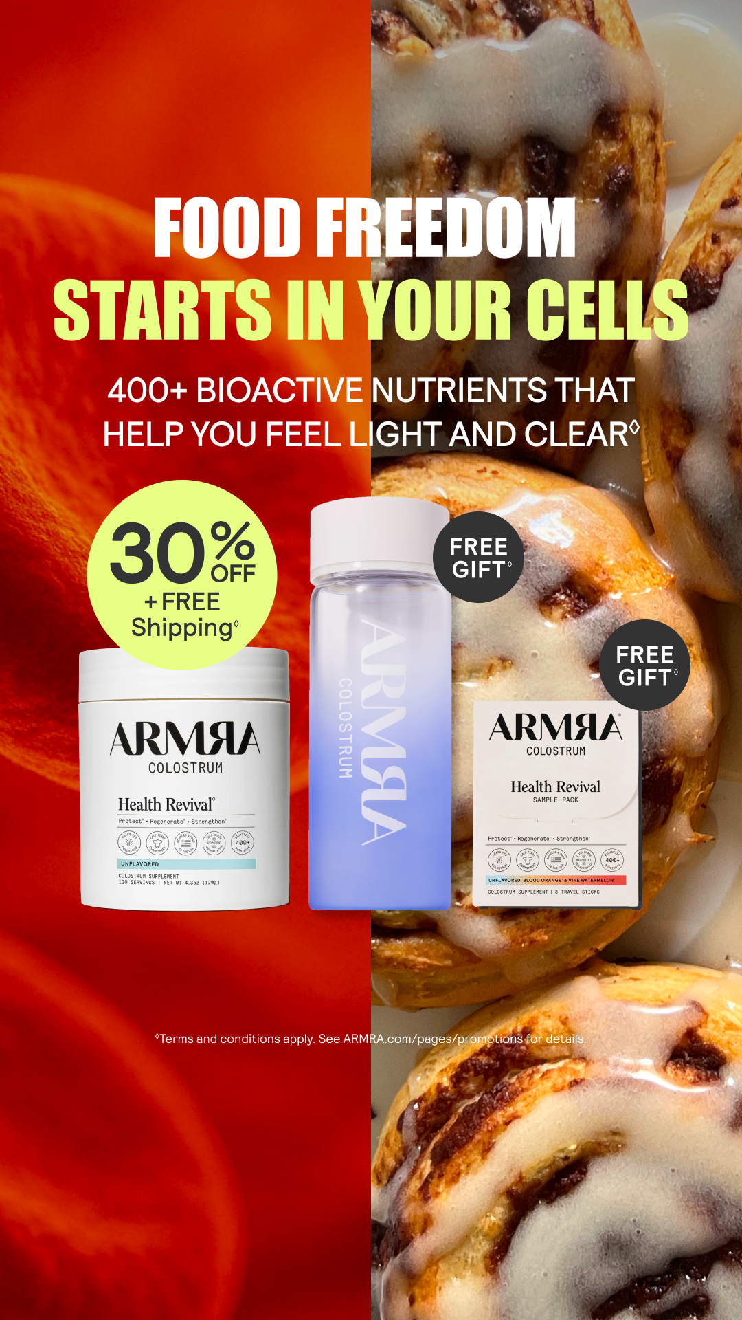 ARMRA Facebook ad