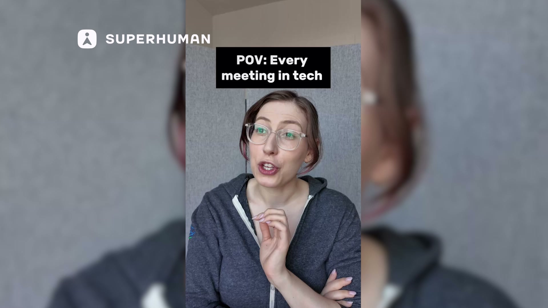 Superhuman Facebook ad: Easy time doing hard things