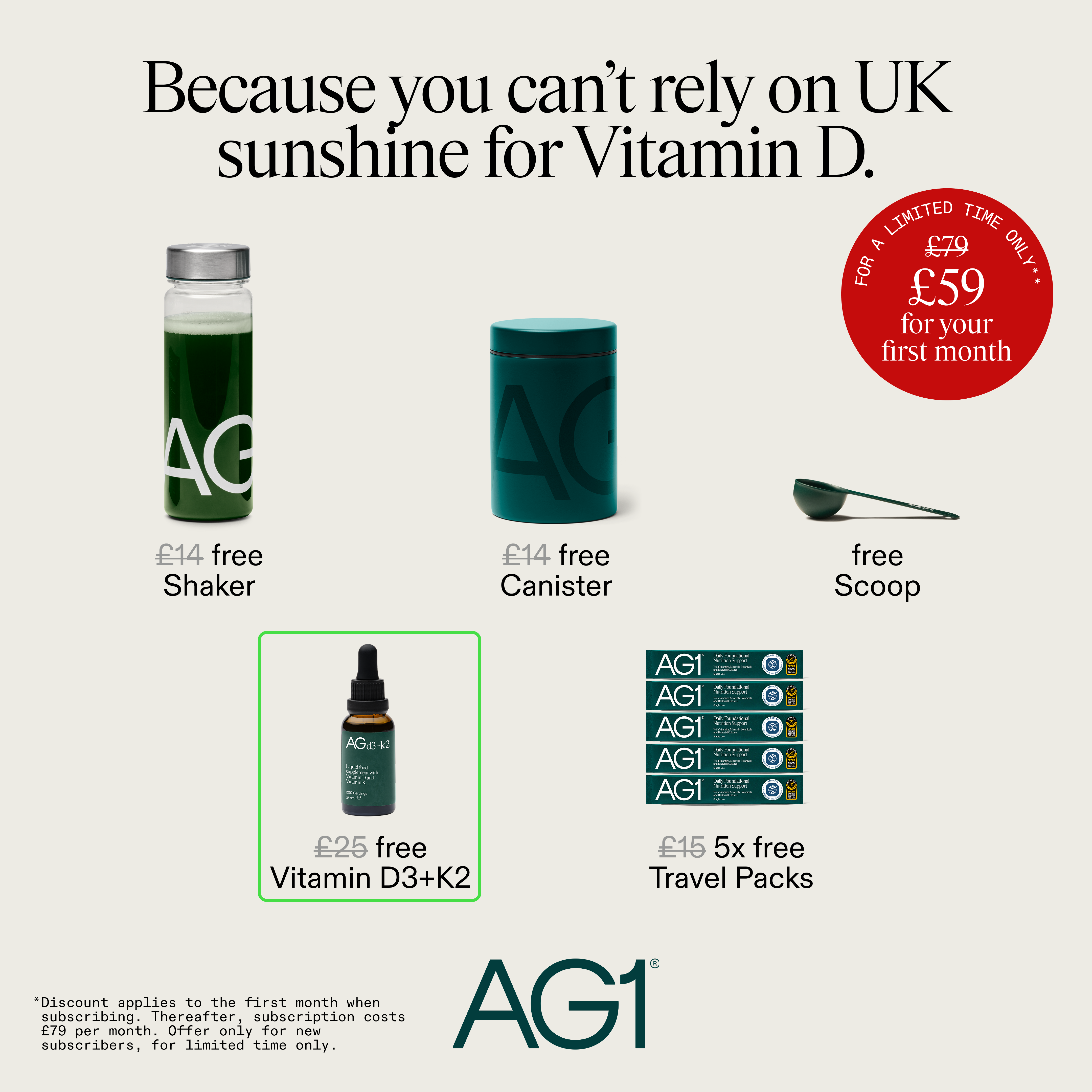AG1 by Athletic Greens Facebook ad