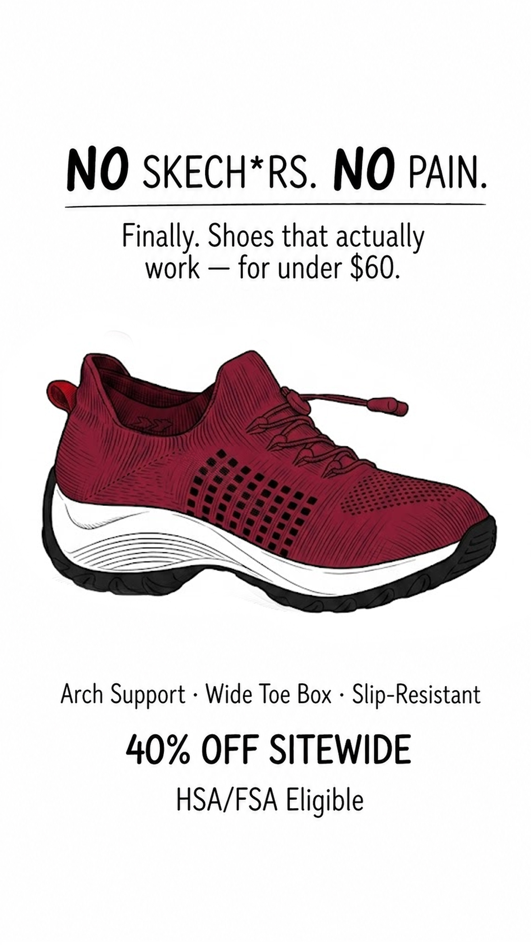 ComfortOrtho Shoes Facebook ad