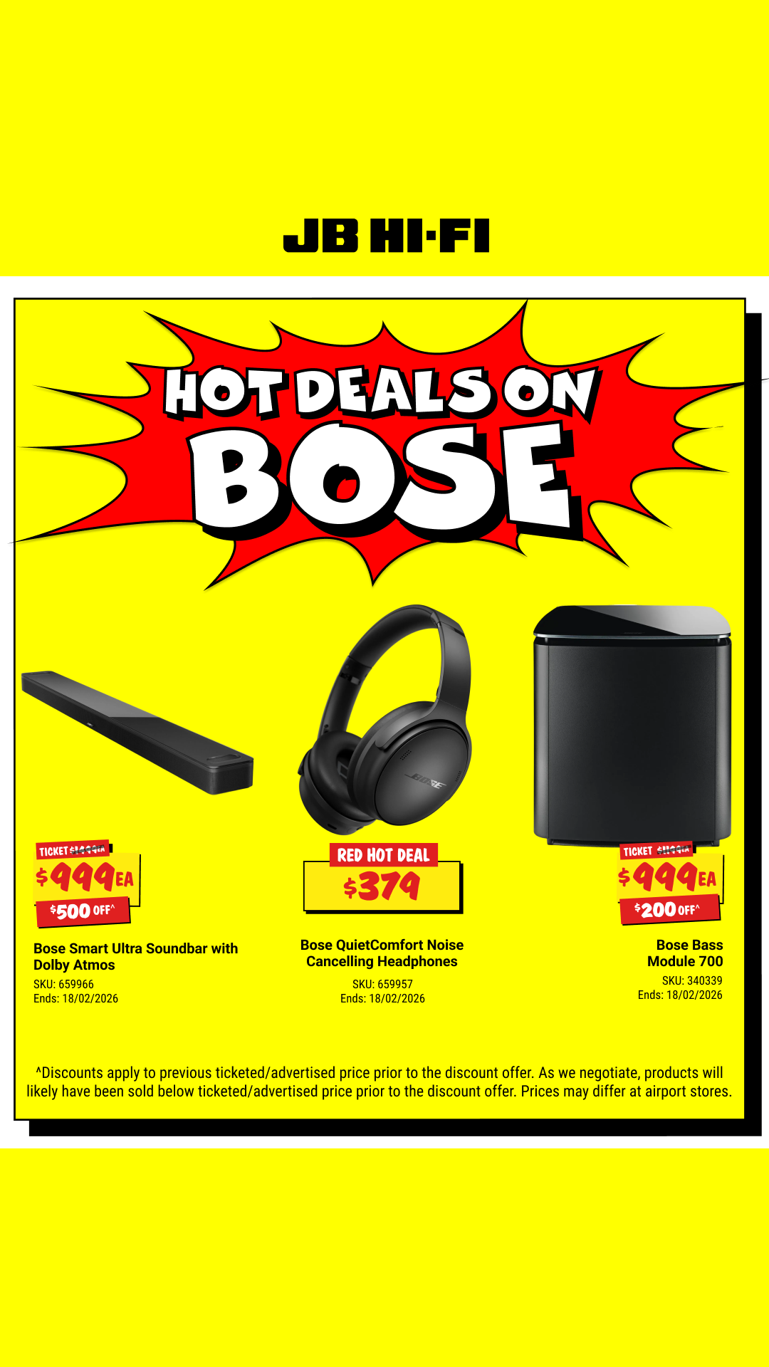 JB Hi-Fi Facebook ad