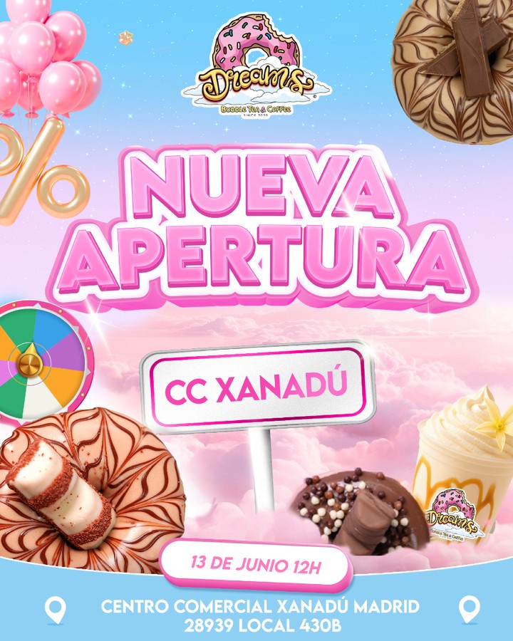 O'Dreams España Facebook ad: ¡MADRID, LA ESPERA TERMINA!