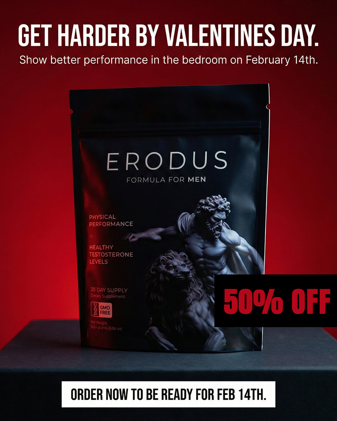 Erodus Formula For Men Facebook ad