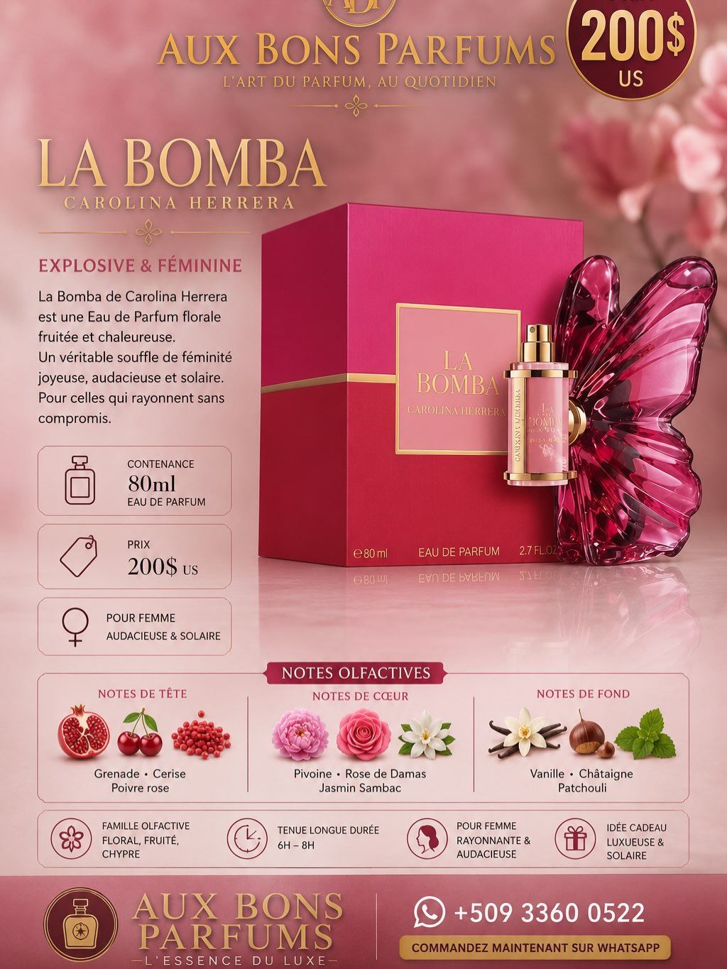 Aux Bons Parfums Facebook ad: Découvrez une partie de notre stock!