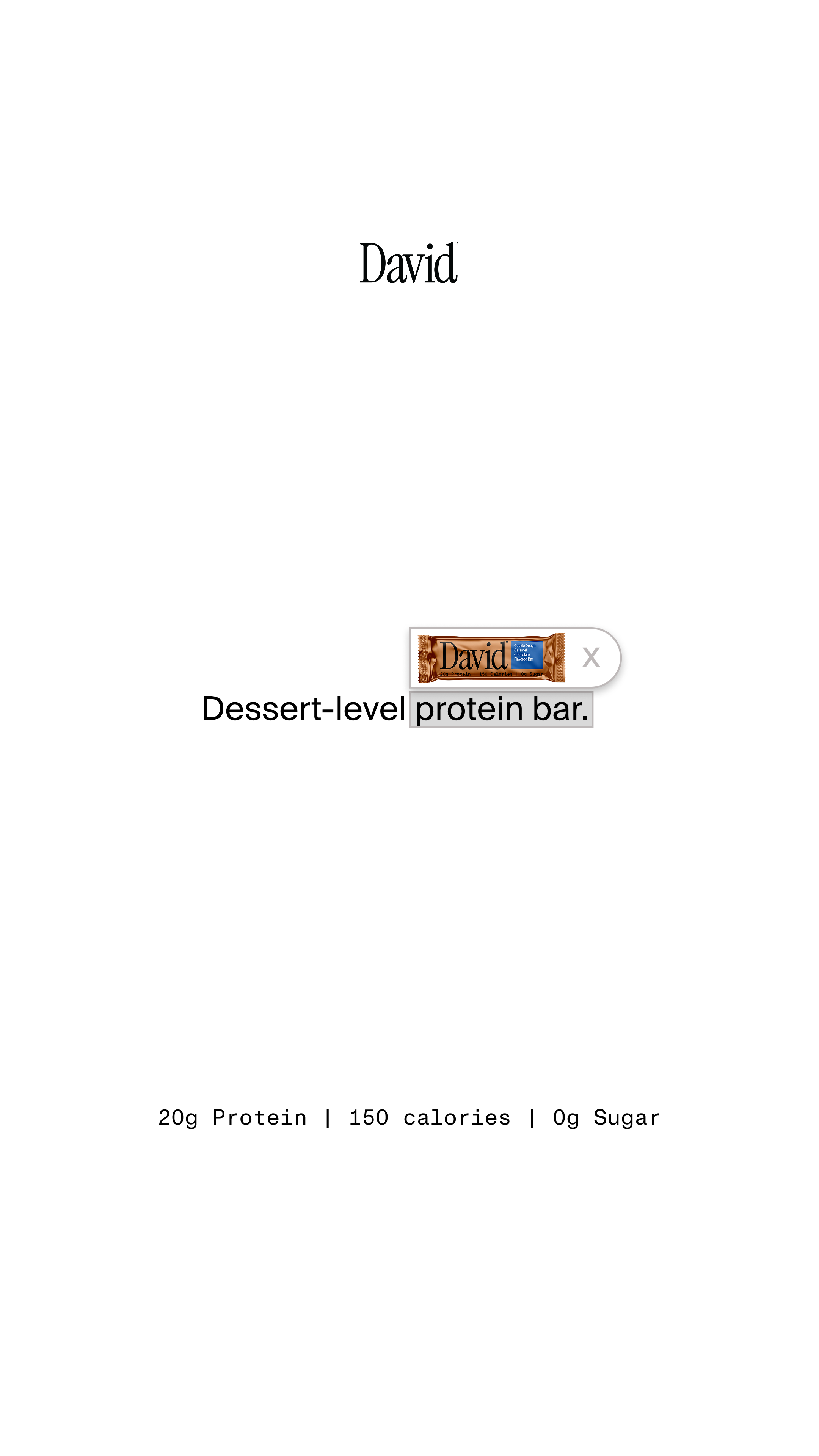David Protein Facebook ad