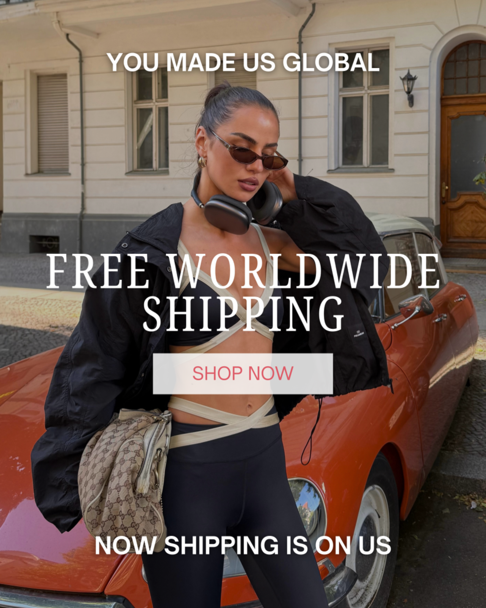 Ixora Activewear Facebook ad: Thank you for making Ixora a global movement.