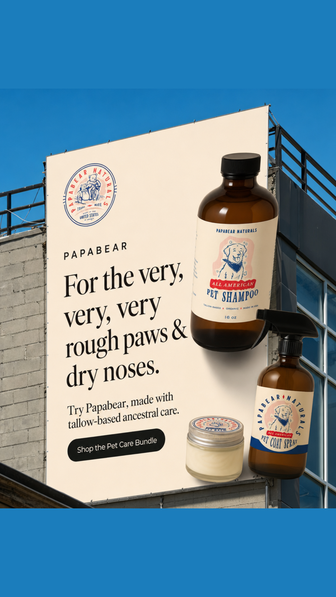 Papabear Naturals Facebook ad
