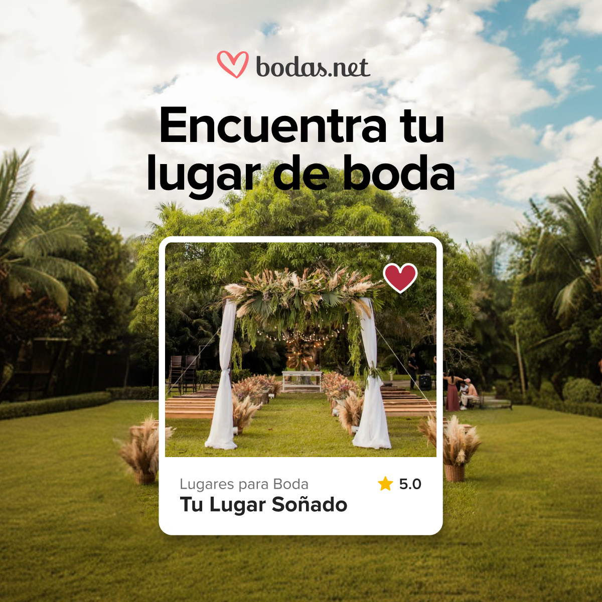 Bodas.net Facebook ad: Desde el lugar perfecto hasta el último detalle.