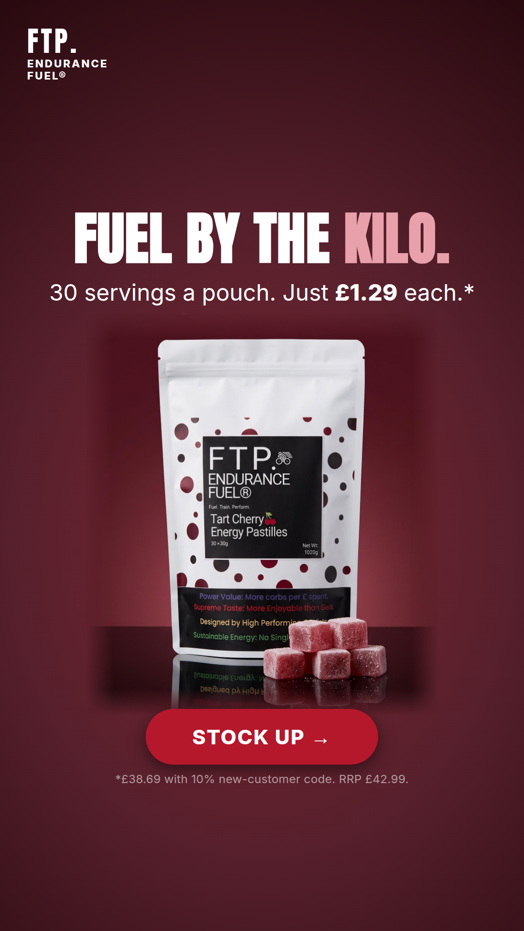 FTP Endurance Fuel Facebook ad