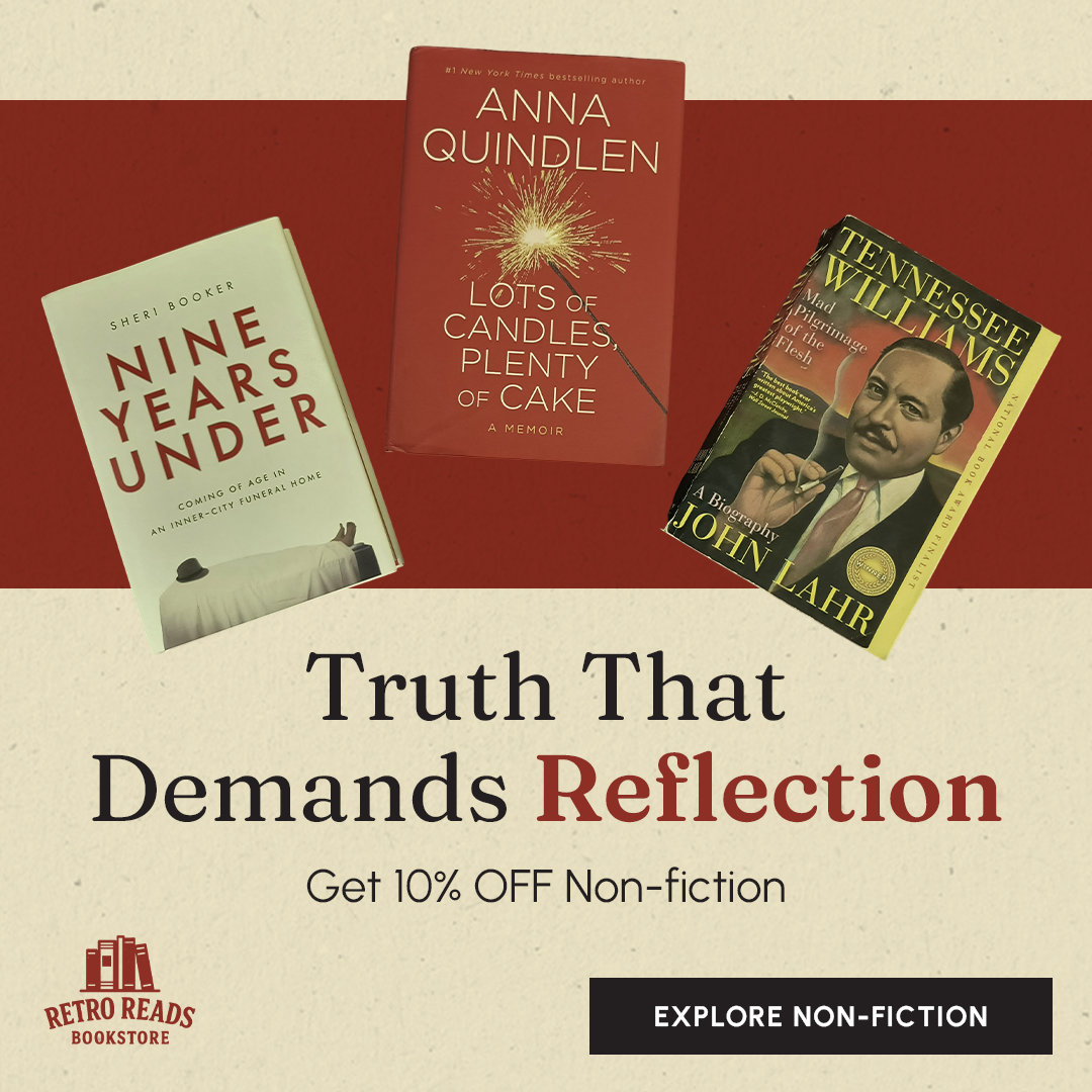 Retro Reads Bookstore Facebook ad: Discover indie treasures online!