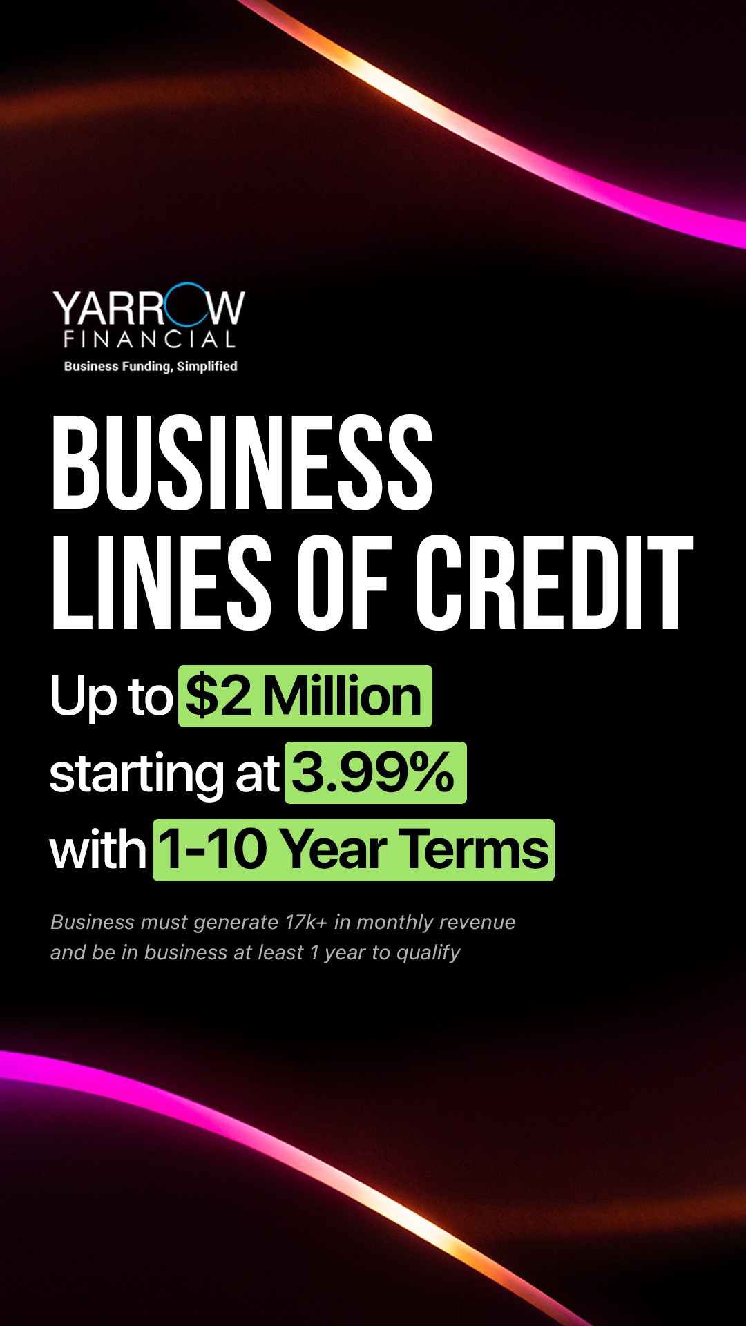Yarrow Financial Facebook ad