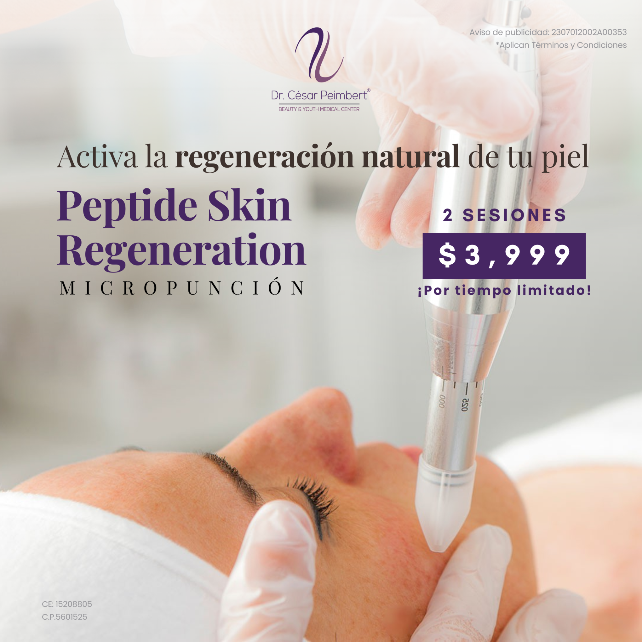 Dr. César Peimbert Facebook ad: Tu mejor versión comienza con una cita