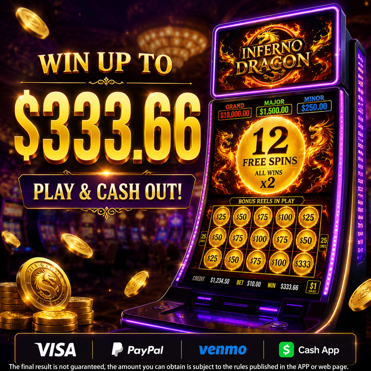 Grand Fortune Casino Facebook ad