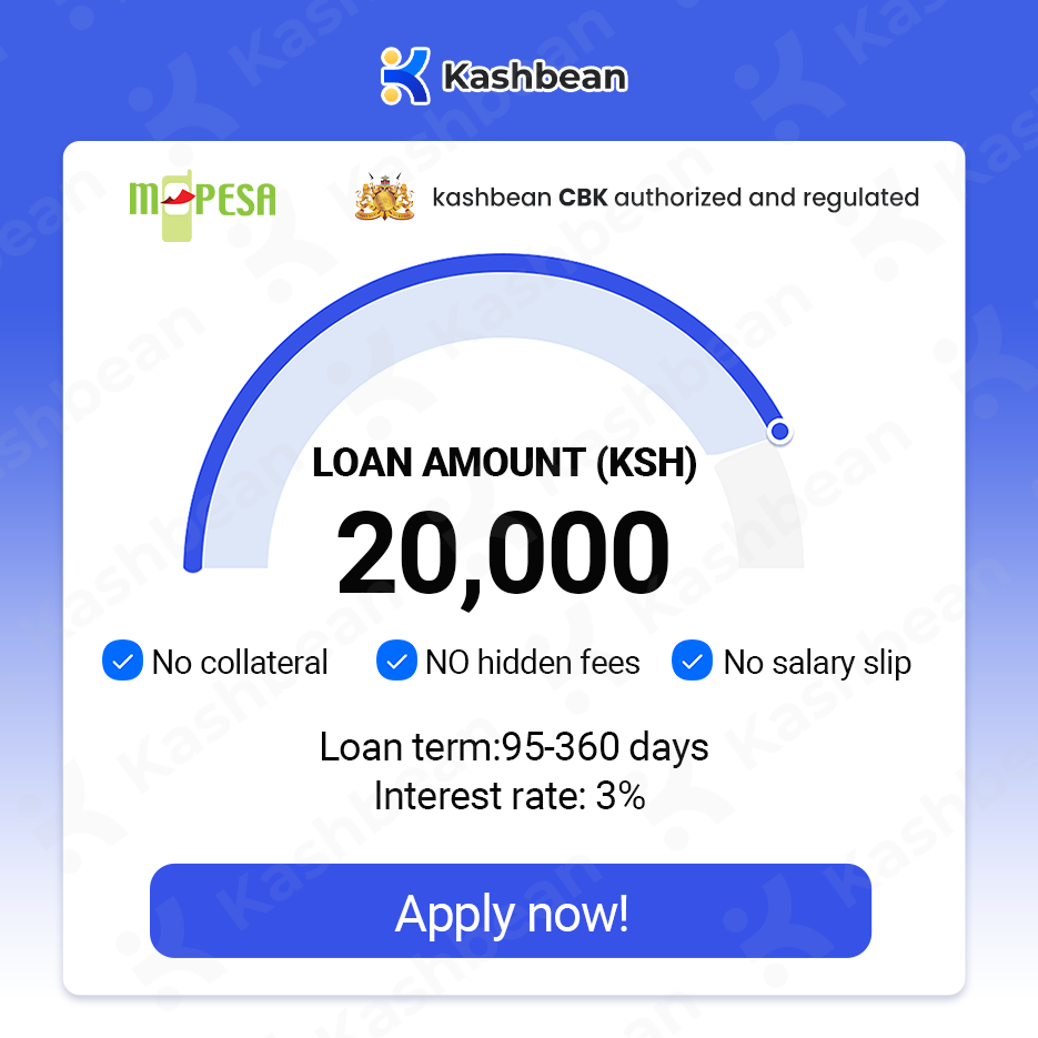 Kashbean Mobile Loan Facebook ad: Kashbean Loan upto ksh200,000