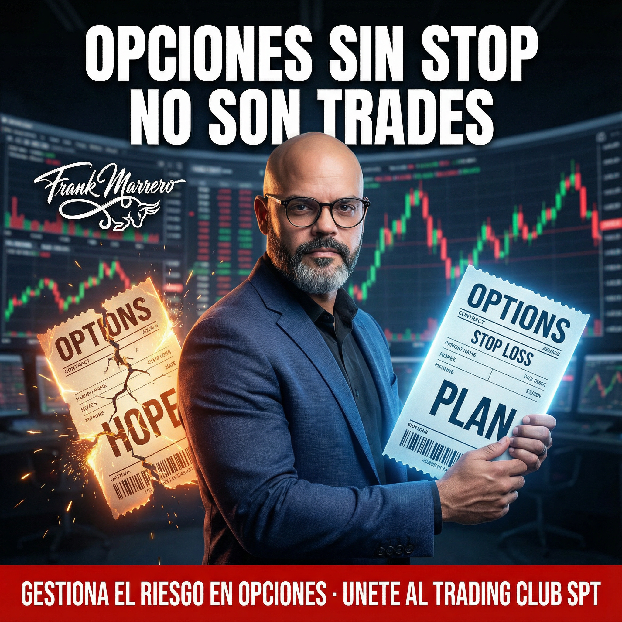 Spanglish Trades Facebook ad: Únete al Club Premium SPT