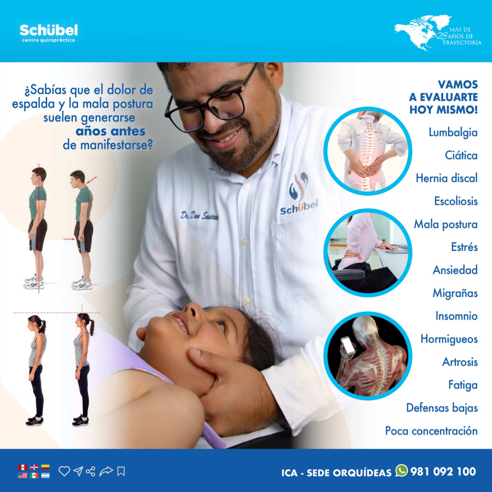 Schübel Centro Quiropráctico Facebook ad