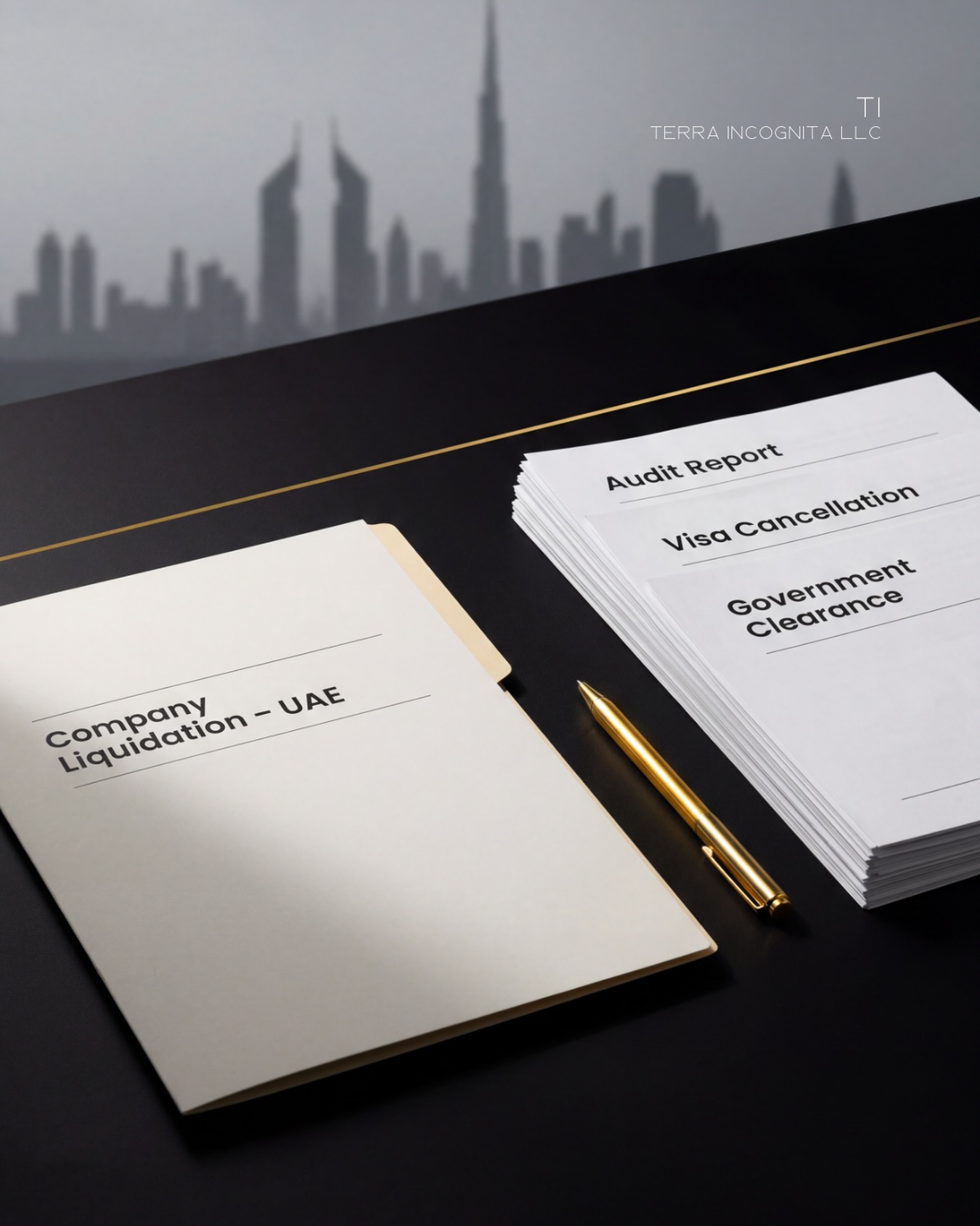Terra Incognita Corporate Services Facebook ad: Closing Your Company in the UAE?