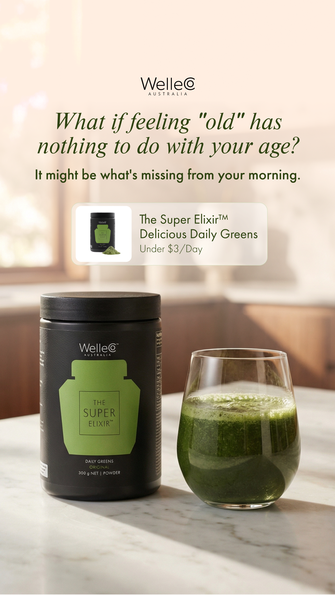 WelleCo Facebook ad