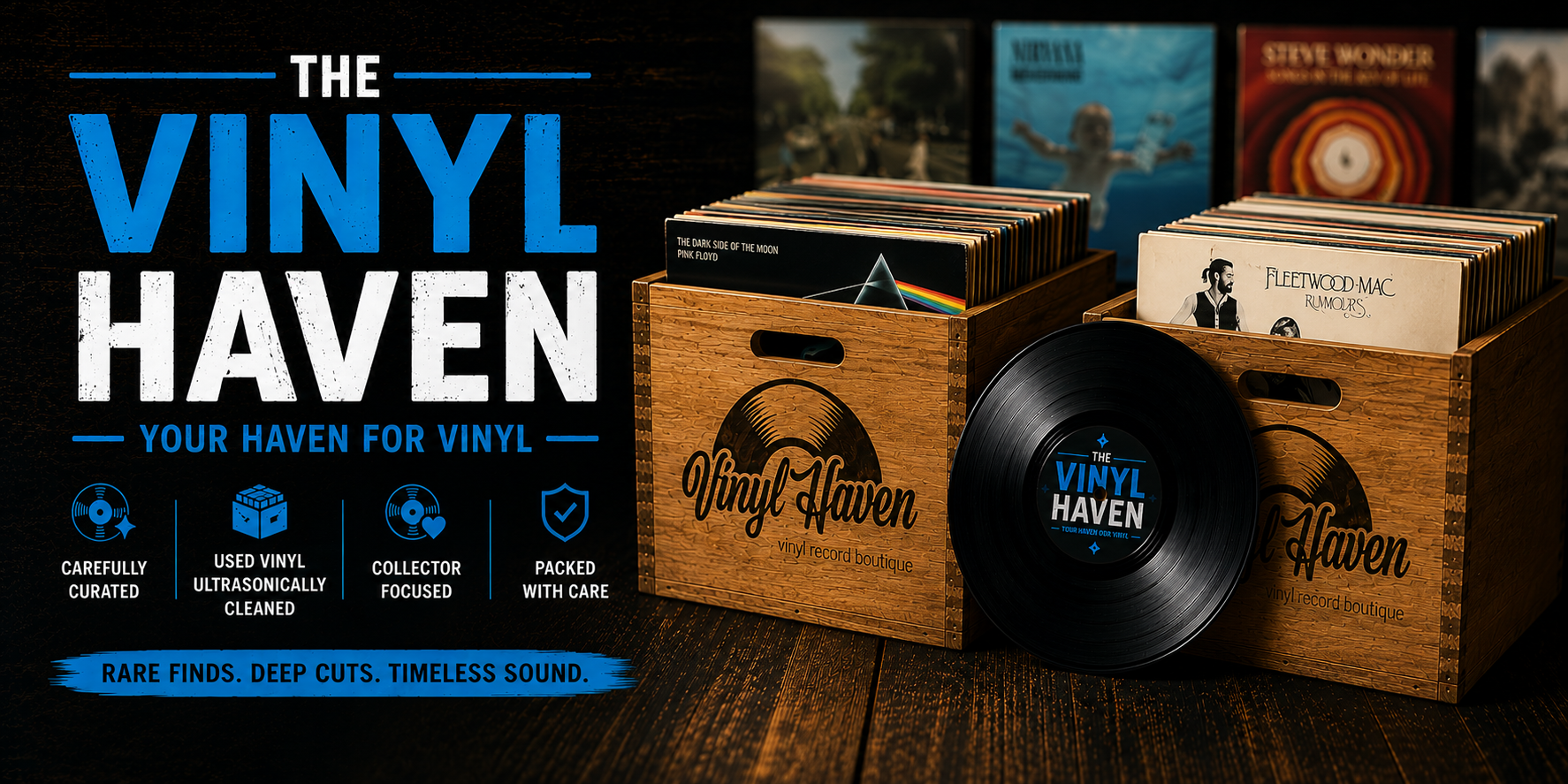 The Vinyl Haven Facebook ad: Wasted Day Pop Up Sale