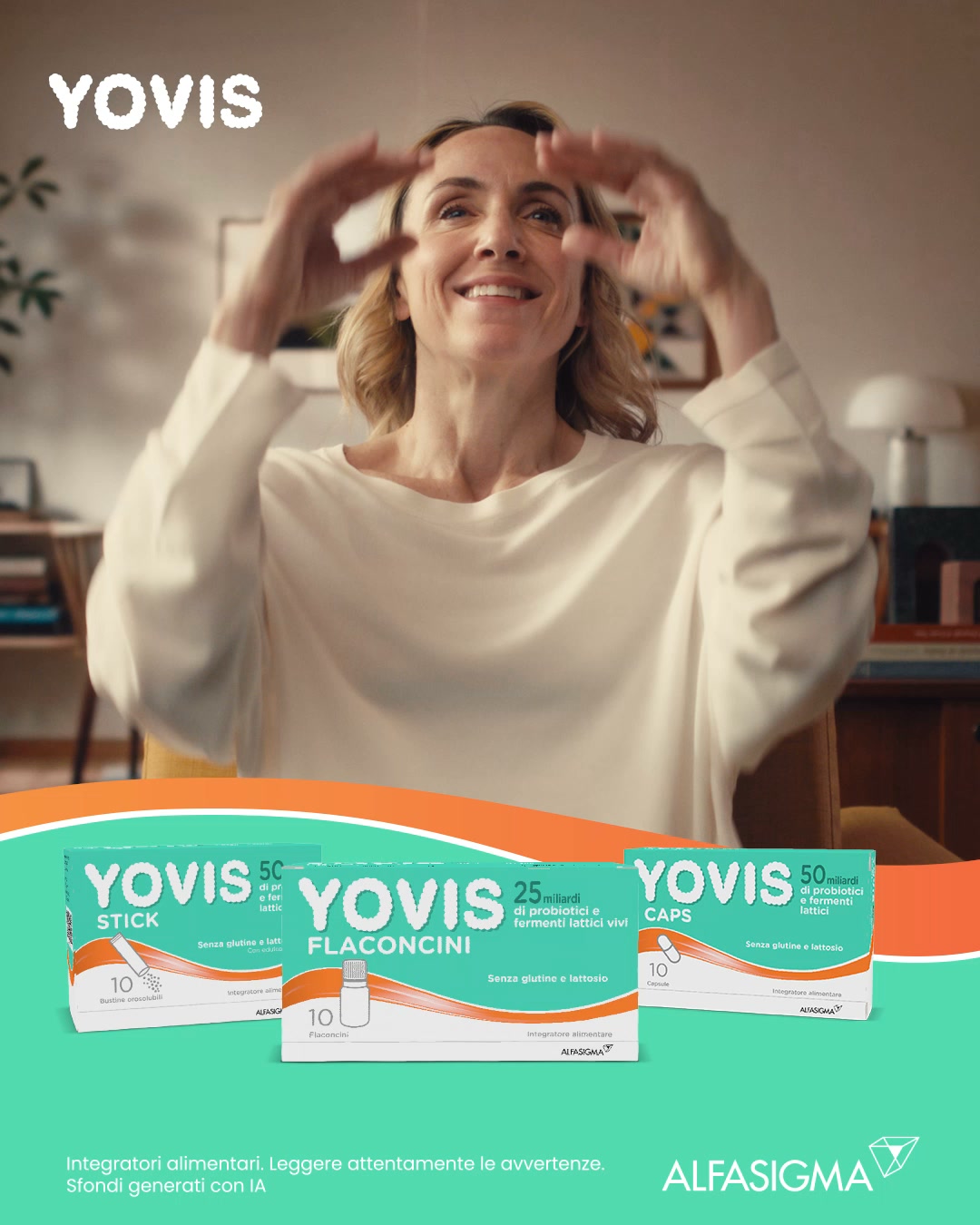 YOVIS integratori Facebook ad: Miliardi di modi per sentirsi bene.