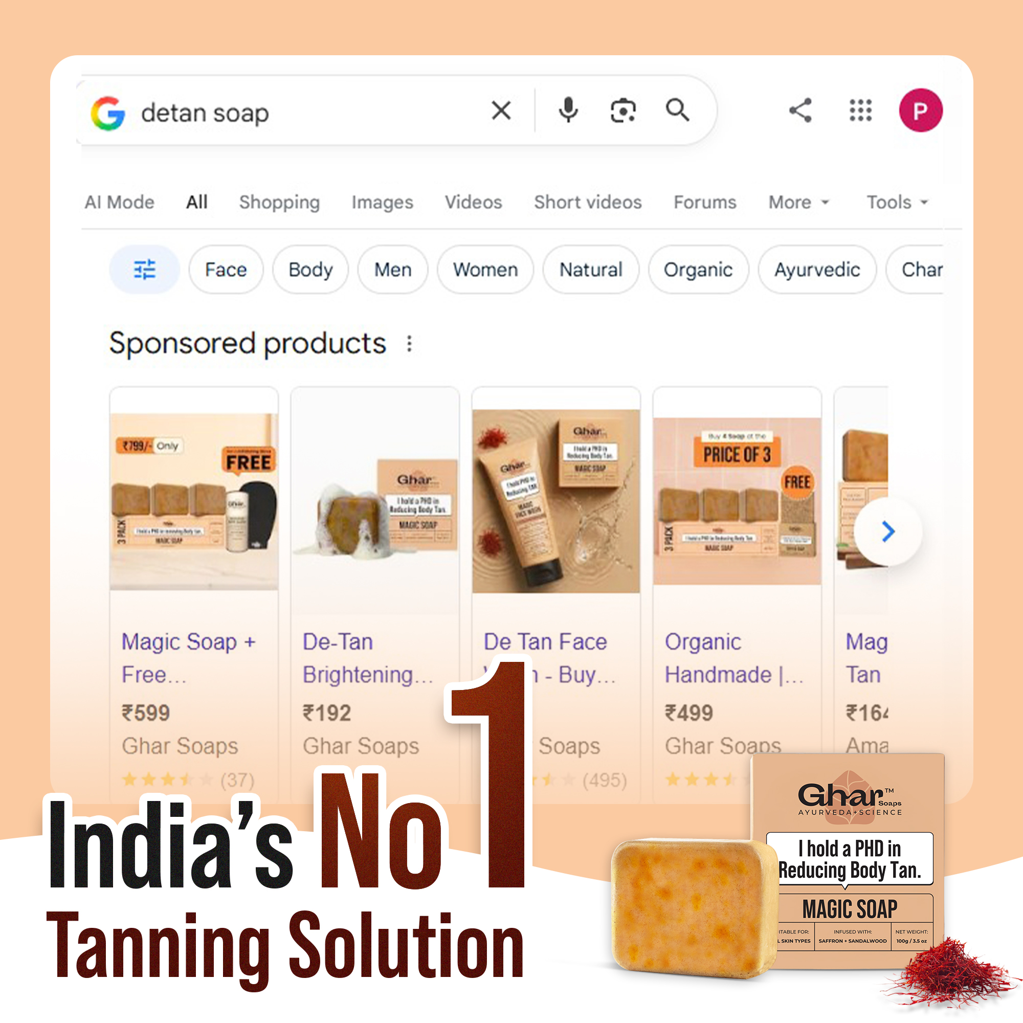 The Ghar Soaps Facebook ad