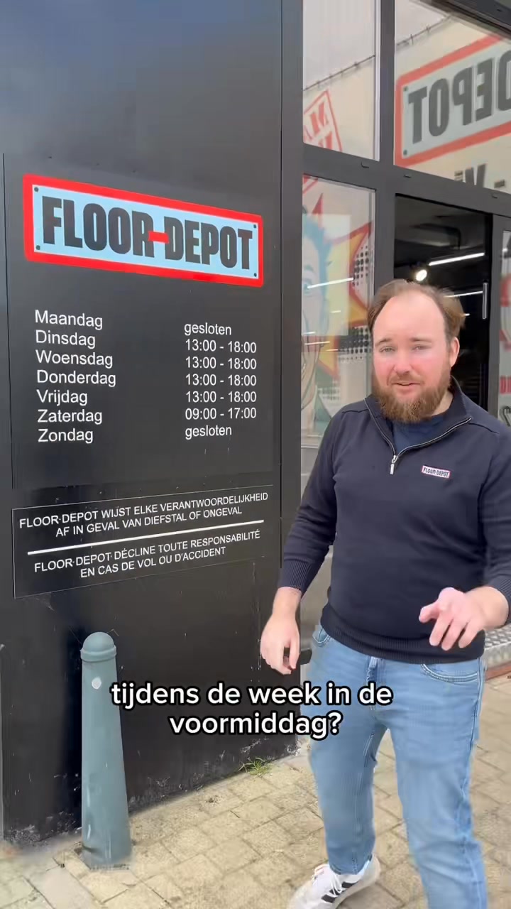 Floor-Depot Facebook ad: VLOEREN-DATE?!