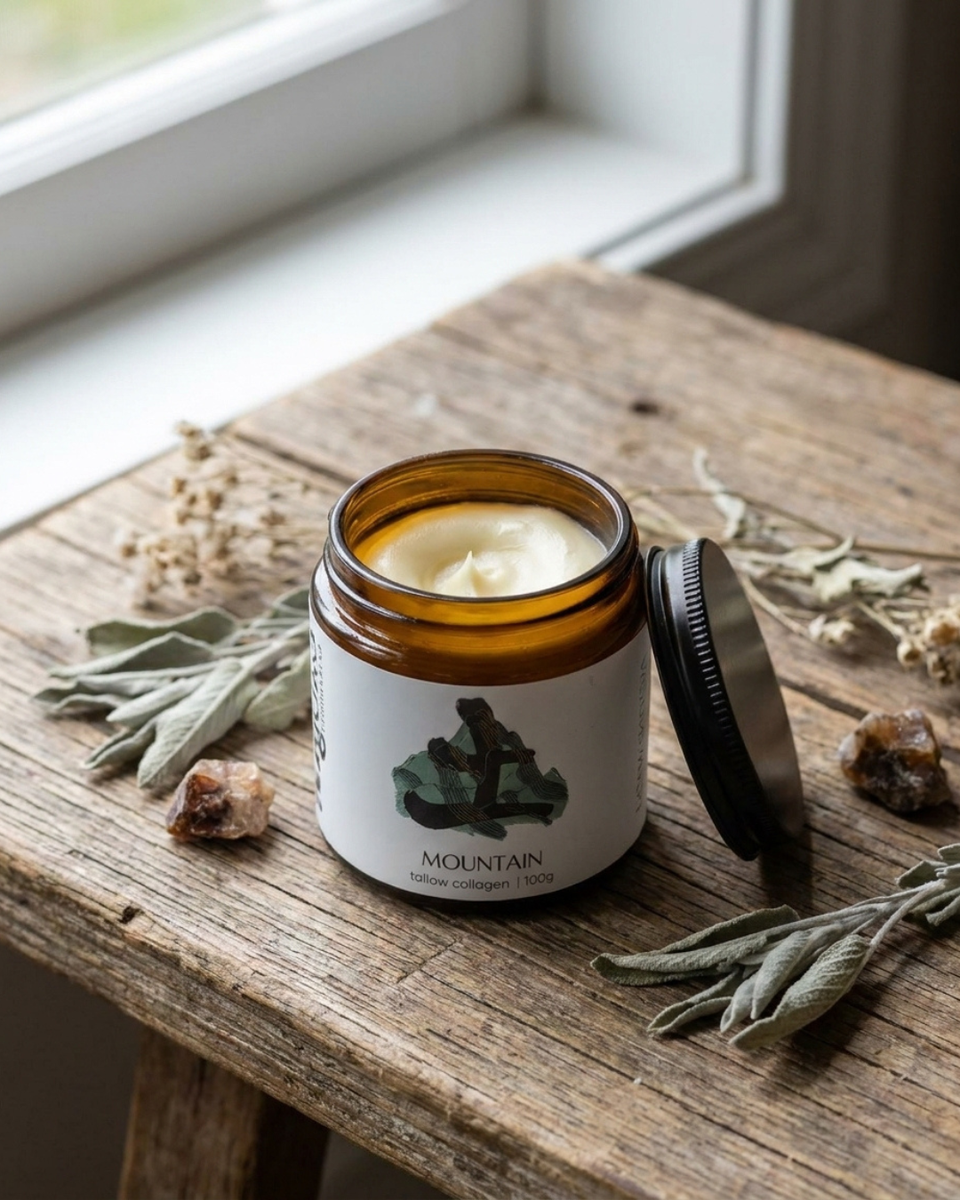 Myoko Embodied Facebook ad: Tallow Collagen: Real nourishment.