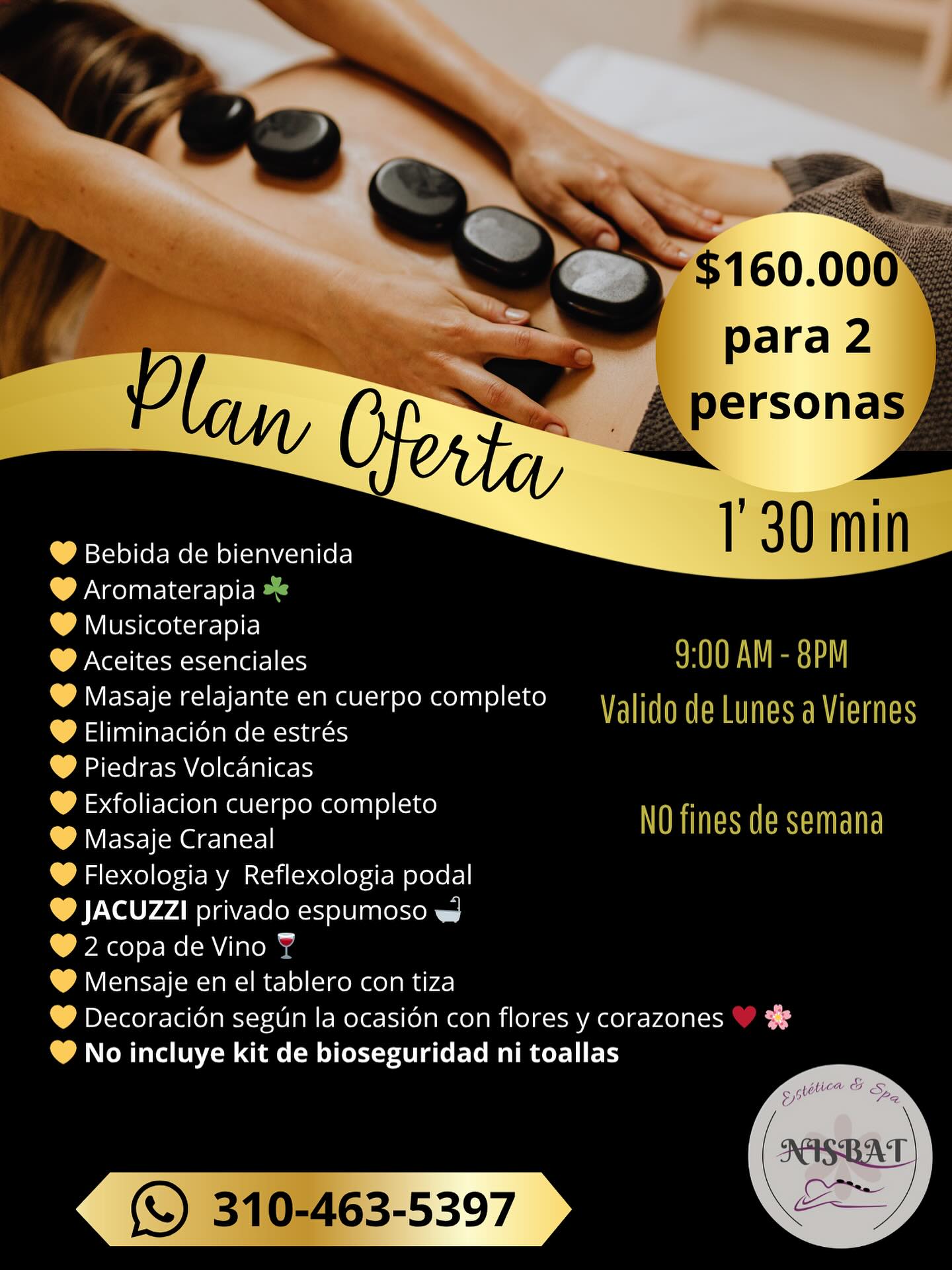 Nisbat Estética&spa Facebook ad: ¿Buscas un oasis de paz y tranquilidad?