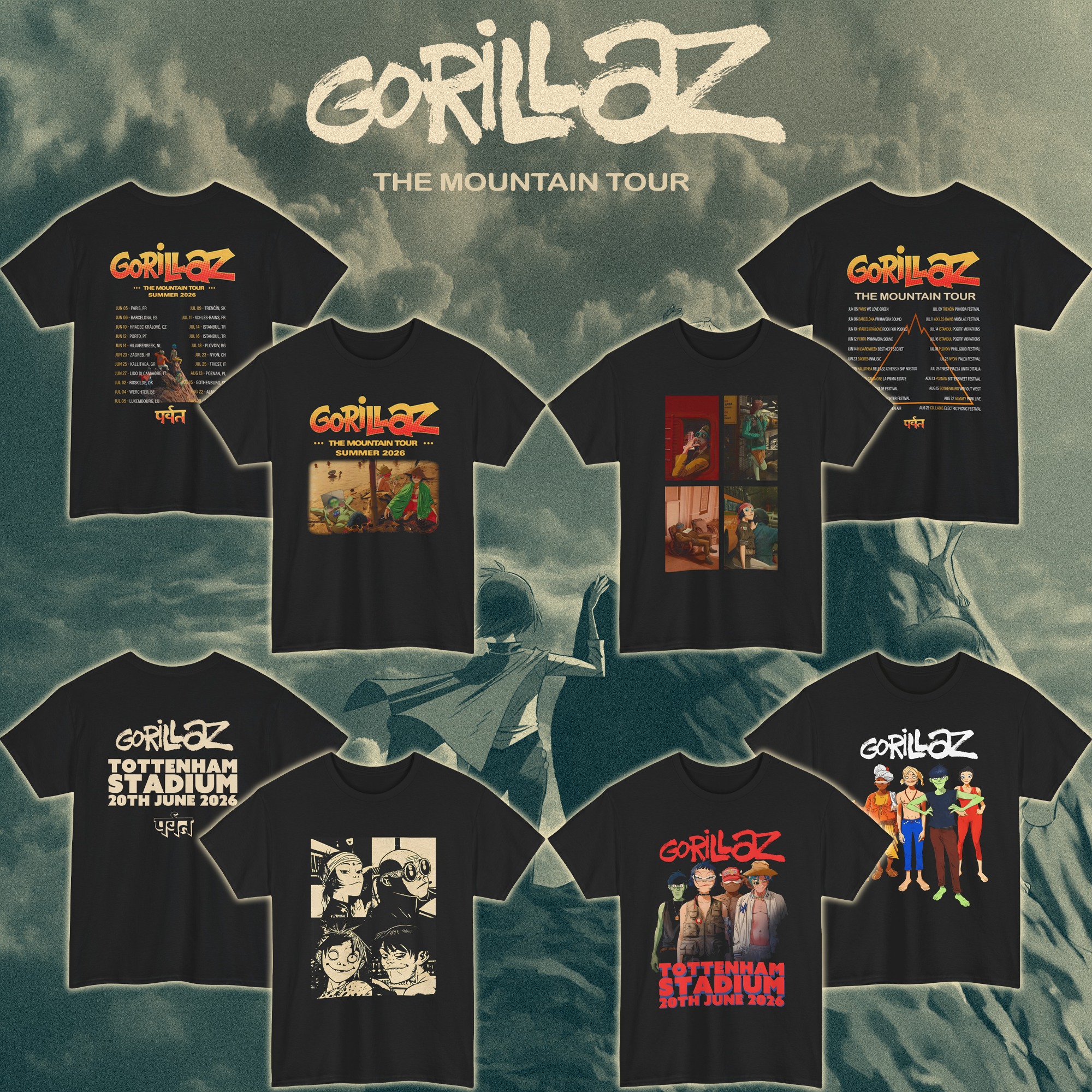 Monster Of Rock - Store Facebook ad: Gorillaz - The Moutain Tour Summer 2026